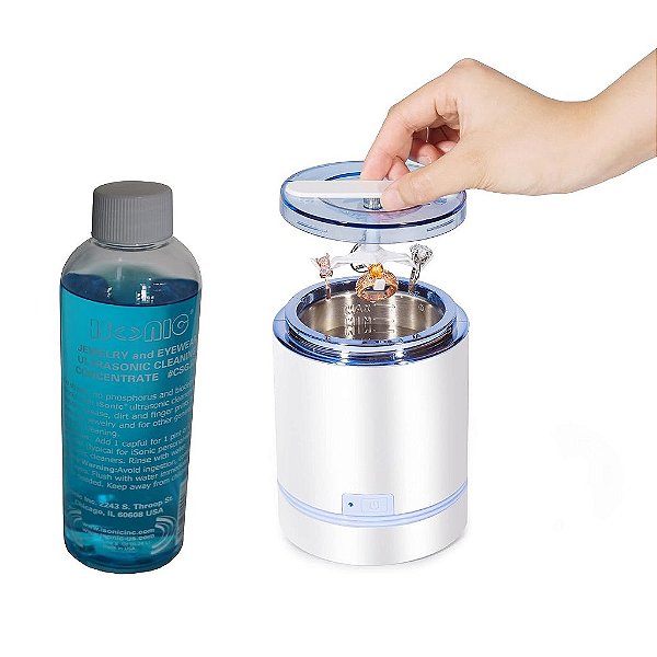 Limpeza de joias ultrassônica iSonic® D1800-WS com Concentrado de Solução de Limpeza CSGJ01, 110V