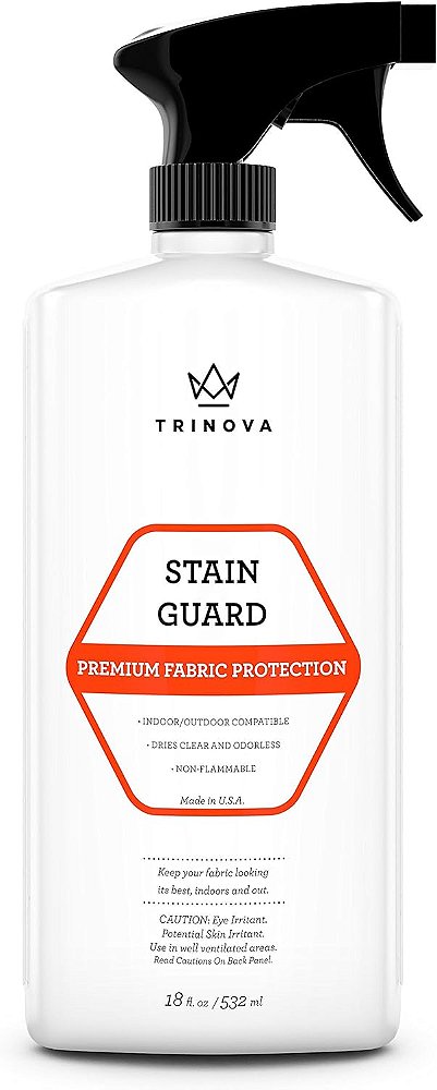 Protetor de manchas sem aerossol TriNova - Spray de proteção para tecidos, carpetes, tapetes e mais para proteger contra manchas líquidas (18 fl oz)