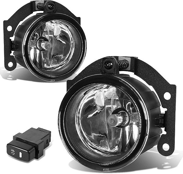 Montagem do farol de neblina do motor DNA MOTORING FL-ZTL-178-CH Lado do motorista e do passageiro Aumentar a visibilidade [Compatível com o Mitsubishi Outlander 10-15 / RVR 11-15]