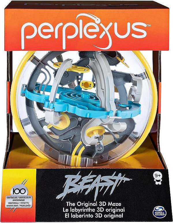 Jogo de labirinto 3D Perplexus Beast - Brinquedo desafiador para o cérebro - Alívio da ansiedade - Brinquedo antiestresse - Bola de quebra-cabeça | Itens para alívio da ansiedade | Co