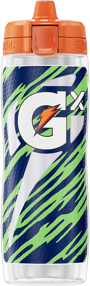 Garrafas de Espremer Antiderrapantes Gatorade Seattle Seahawks NFL, Sistema de Hidratação Gx e Pods de Concentrado de Bebida Esportiva Gx