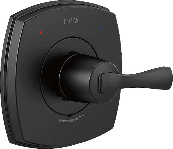 Torneira DELTA T14076-BL 14 Série Apenas Acabamento da Válvula, Preto Fosco