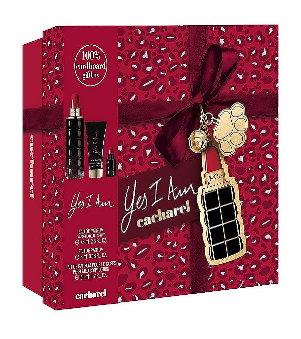 Cacharel Yes I Am Eau de Parfum Spray para Mulheres - Fragrância de Cardamomo, Jasmim e Leite.