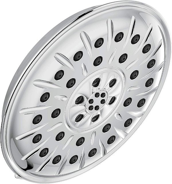 Chuveiro de mão com 4 padrões de jato, limpeza por toque e spray H2OKinetic PowerDrench e UltraSoak, cromado 52487 da Delta Faucet.