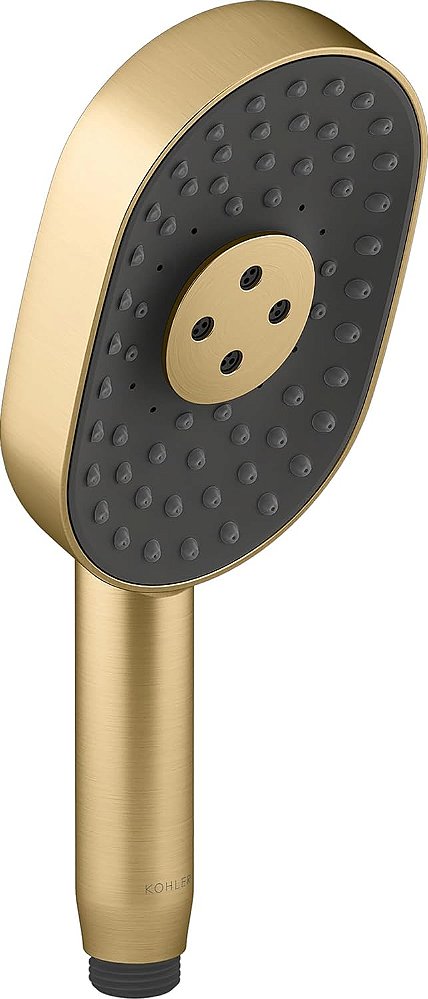 Chuveiro de mão multifuncional KOHLER 26284-2MB Statement Oblong, 2,5 gpm, latão vibrante escovado Moderne