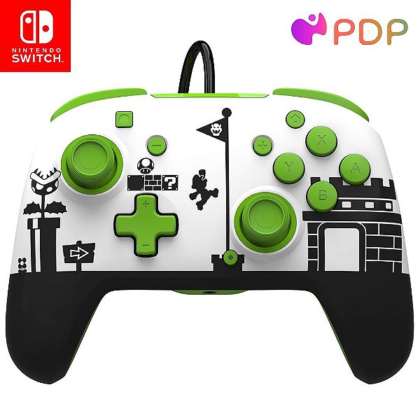 Controlador Pro Com Fio Aprimorado PDP REMATCH para Nintendo Switch, Compatível com Switch Lite/OLED (Mario Retro)