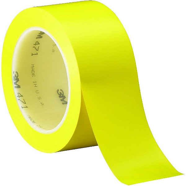 Marca de Parceiros Fita de Vinil 3M™ 471, 5.2 Mil, 2 x 36 jds, Amarelo, 3/Case, 3M Stock# 7000028852