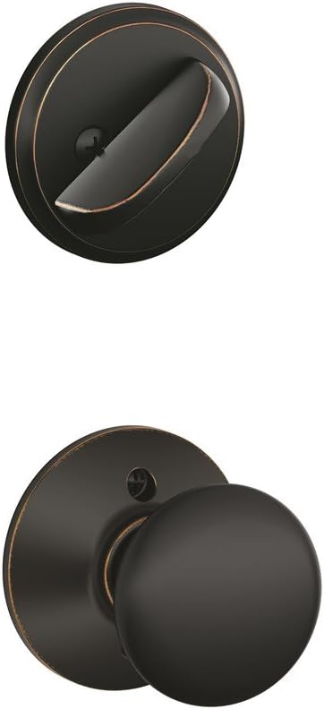 Schlage F59 PLY 716 Plymouth Maçaneta Interior com Trinco, Bronze Envelhecido (Apenas Metade Interior)