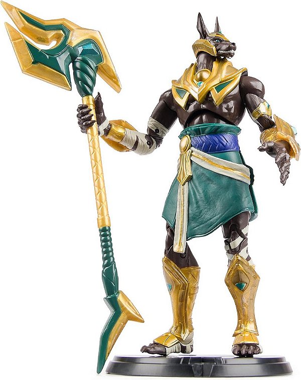 League of Legends, Figura de Ação Premium Oficial de Nasus com Base, Mais de 8 Polegadas de Altura, A Coleção de Campeões, Grau de Colecionador, 14 anos e acima.