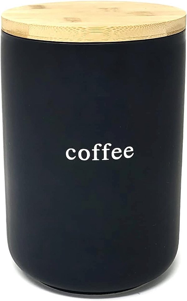 Recipiente para café com tampa, preto, da Signature Housewares