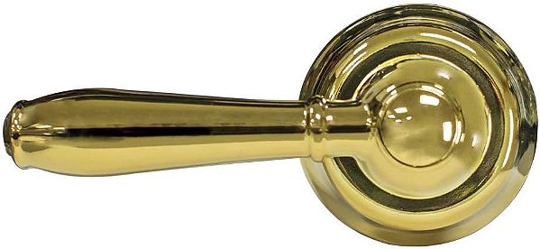 Korky 6021AM StrongARM Alavanca de tanque de metal, universal para se encaixar em vasos sanitários angulares frontais, polido dourado, estilo de torneira