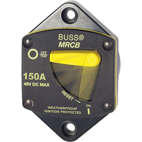 Blue Sea Systems 7048 187 Series Circuit Breaker, Painel de Montagem, 150A DC