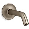 KOHLER 933-BV Braço e Flange do Chuveiro Purist, Acessórios do Chuveiro, Conexão 1/2 - 14 NPT, Serve em qualquer Chuveiro KOHLER, Bronze Escovado Vibrante