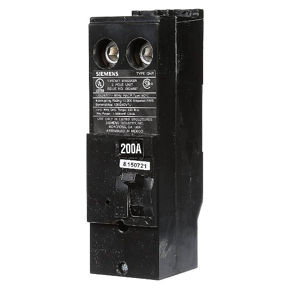 Siemens QN2200R Disjuntor de 200-Amp 2 Pólos 240-Voltios