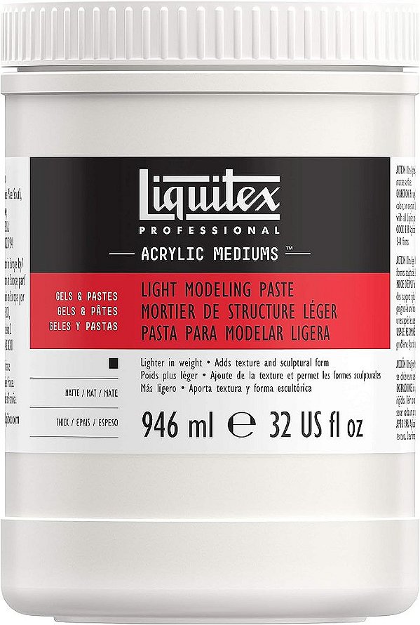 Pasta de modelagem leve profissional Liquitex. 946ml (32oz)