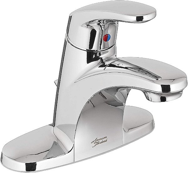 Padrão Americano 7075002.002 Colônia Pro SL Centerset com Dreno 50/50, Cromado Polido