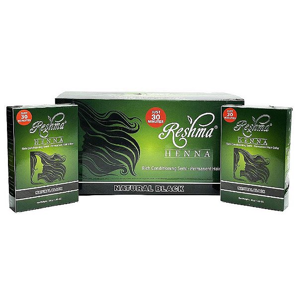 Beleza Reshma 30 Minutos Cor de Cabelo com Henna | Infundido com Ervas Naturais, Para Cabelos Macios e Brilhantes | Cor/Dye de Cabelo com Henna, Cobertura de 100% dos Fios Br