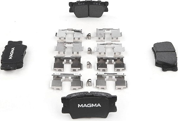 Pastilhas de freio cerâmicas premium MAGMA Fire Born Braking PMD1212C, traseiras