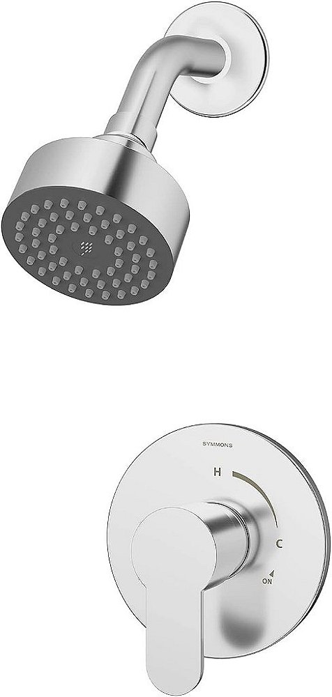 Symmons 6701-1.5-TRM Identity - Trim de chuveiro com alça única e 1 jato em cromo polido - 1,5 GPM (válvula não incluída)