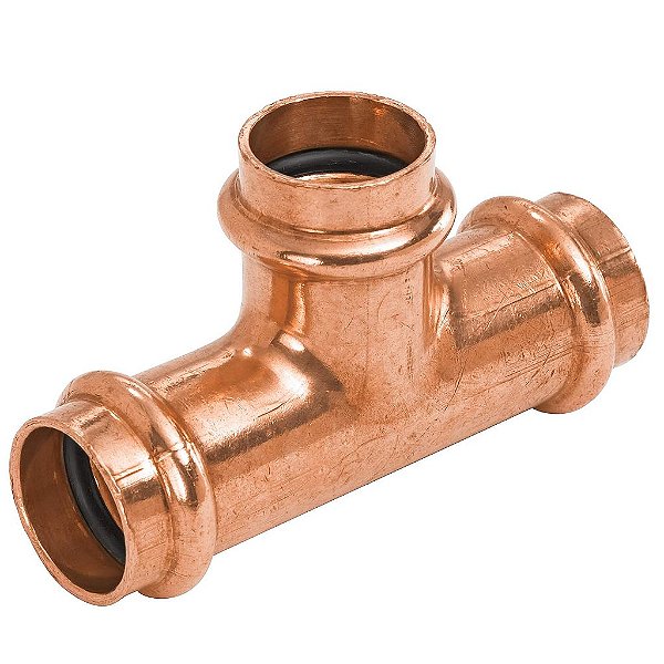 Tê de pressão NIBCO PC611 21/2 X 11/4 X 21/2 de baixo teor de chumbo