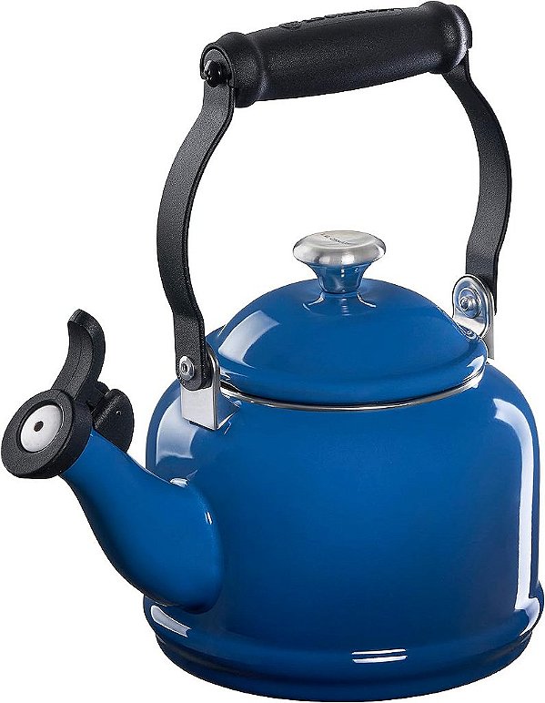 Chaleira de chá Le Creuset em Aço Esmaltado com Acabamentos Metálicos, 1,25 litros, Marseille