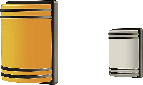 Luz de Parede Solar Techko SSL-303 Âmbar ou Branca, Preto