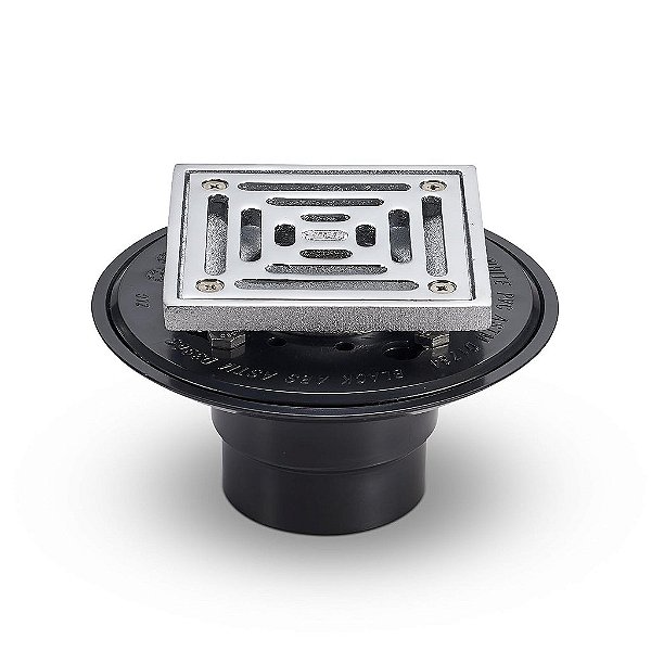 Ralo redondo para chuveiro de 2 polegadas Zurn FD2254-AB2-CS4 ABS com grade redonda ajustável cromada-polida de 4 ¼ polegadas
