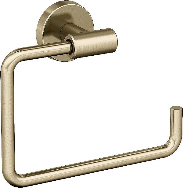Amerock BH26541BBZ | Golden Champagne Toalheiro | 6-7/16 pol (164 mm) Comprimento Toalheiro | Arrondi | Suporte de Toalha de Mão para Parede do Banheiro | Pequeno Suporte de To