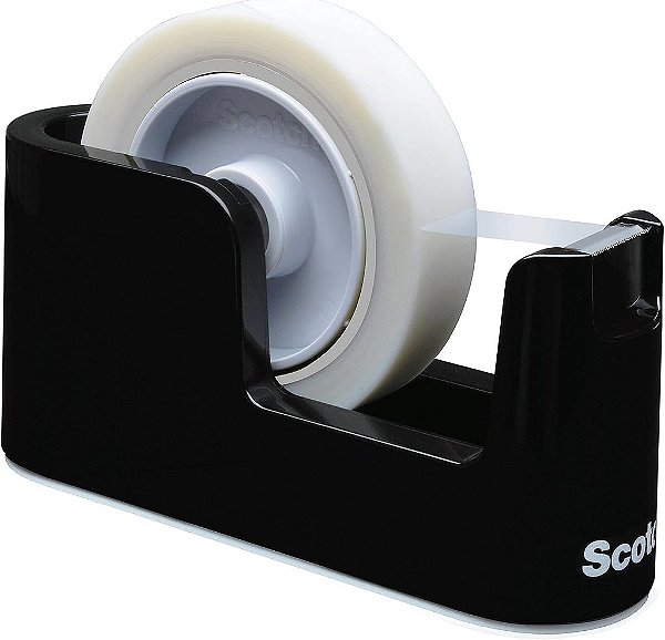 Distribuidor de Fita Adesiva Scotch Deluxe, Preto (C24)