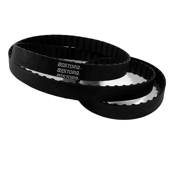 Correia de tempo BESTORQ 210-H-300 H, Borracha, Circunferência externa de 21 polegadas, Largura de 3 polegadas, Passo de 0,500 polegadas, 42 dentes