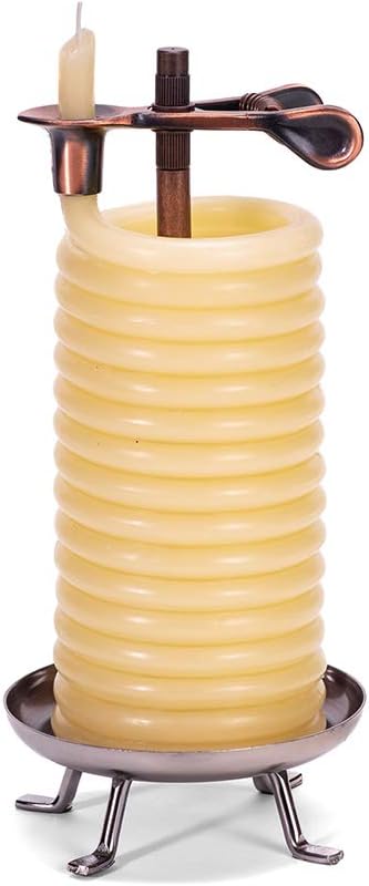 Vela por hora Vela alta de 48 horas, cera de abelha natural ecológica com pavio de algodão