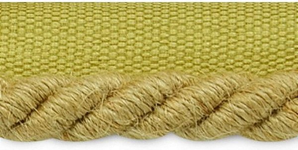 Acabamentos por Metro Hilda 3/8 Cordão de Lábios Torcido, Acabamento Versátil para Artesanato DIY, Molduras, Decoração e Itens de Moda, Corte de 20 Metros, Natural
