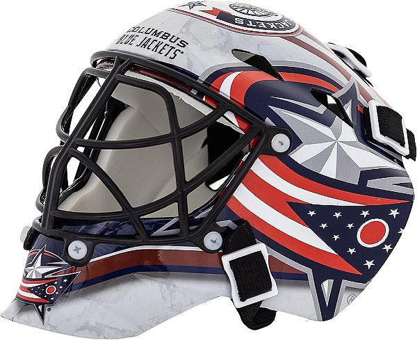 Máscara de Goleiro de Hóquei em Miniatura com Logotipo da Equipe da NHL e Estojo - Máscara de Goleiro colecionável com Logos Oficiais e Cores da NHL