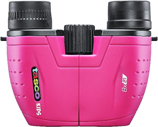 Binóculos Tasco Kids 8x21, binóculos compactos para crianças de 3 a 12 anos, ótimos para aventuras, caminhadas, acampamentos, viagens e observação de pássaros.