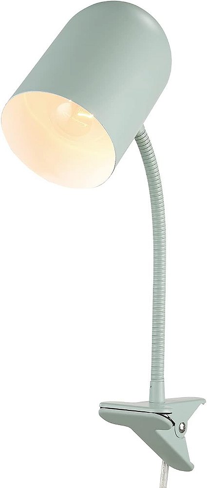 Luminária de Mesa com Braço Articulado Globe Electric 52302 Carter 15, Teal Fosco, Braço Flexível Ajustável, Interruptor de Ligado e Desligado na Linha
