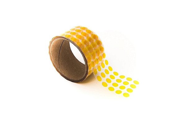 Discos de mascaramento de poliimida Bertech-PPD-3/8, diâmetro de 3/8 polegadas, âmbar, feitos de filme de poliimida de alta temperatura com adesivo de silicone (2.000 por