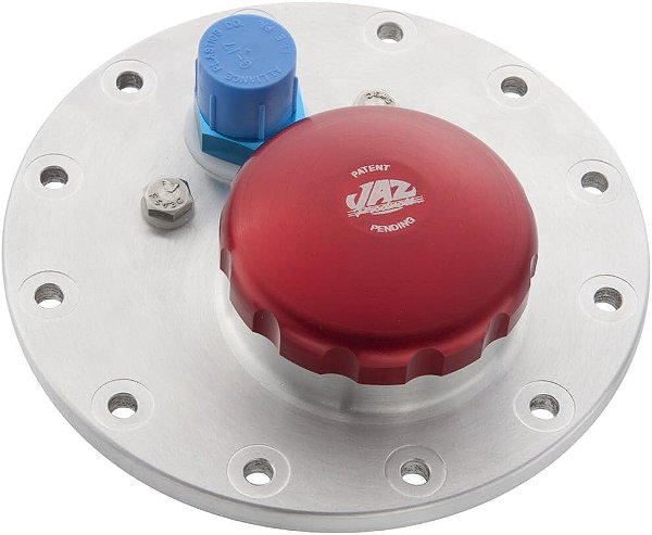 Placa de combustível Jaz Products 391-452-06 2-1/2 12-Bolt com tampa de torção em billet
