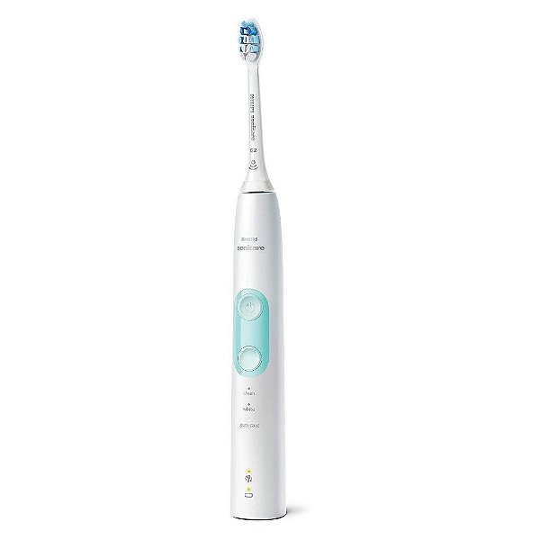 Escova de Dentes Elétrica Recarregável Philips Sonicare ProtectiveClean 5100, Branca, HX6857/11