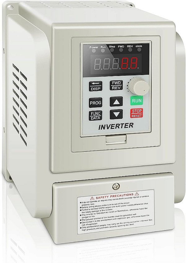 Conversor de Frequência Variável FAHKNS AC 220V/1.5kw 2HP 8A VFD Inversor Monofásico para Trifásico para Controle de Velocidade do Motor do Eixo
