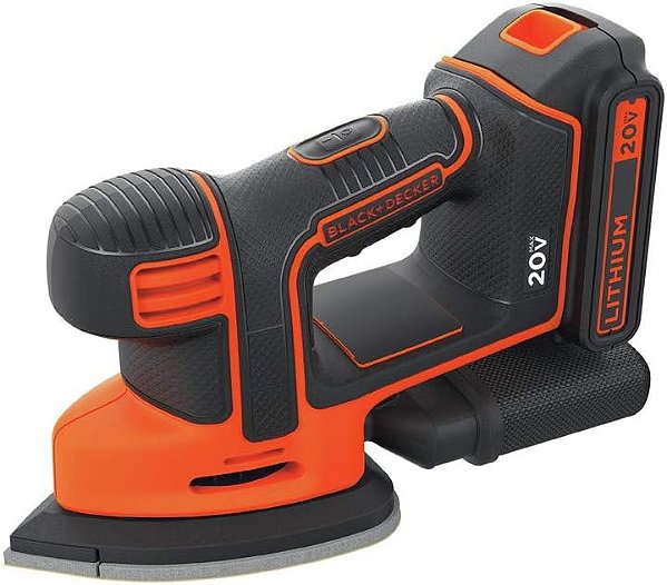 Lixadeira BLACK+DECKER 20V MAX* Mouse, Apenas Ferramenta (BDCMS20B)