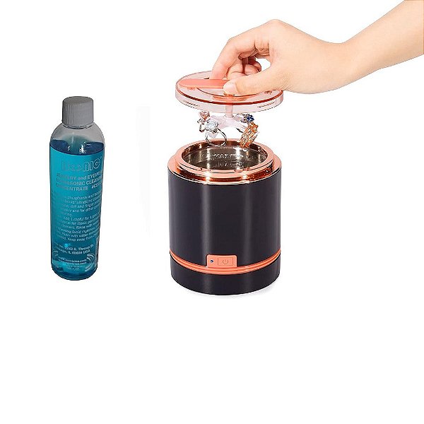 Limpador de Joias Ultrassônico iSonic® D1800-BR com Concentrado de Solução de Limpeza CSGJ01, 110V