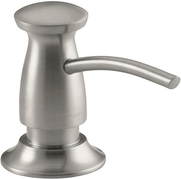 KOHLER K-1893-C-VS Design Transicional Dispenser de Sabão Embutido em Aço Inoxidável