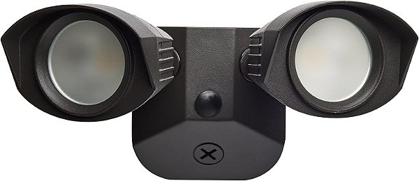 Luz de Segurança Dupla de Cabeça LED Nuvo 65/212, 3000K, Bronze