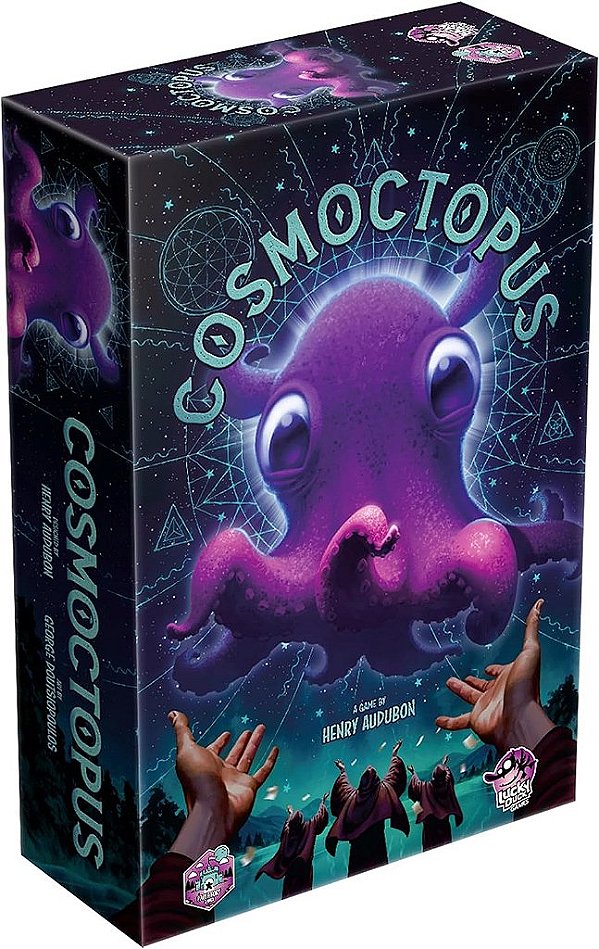 Jogo de Tabuleiro Cosmoctopus - Jogo de Estratégia de Construção de Motor, Coleta de Tentáculos, Divertido para Família e Crianças, Maiores de 14 anos, 1-4 Jogadores, Duração de