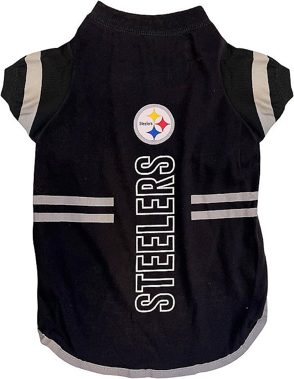 Camiseta para cachorro NFL Pittsburgh Steelers, Camiseta de futebol para cães e gatos - Camiseta esportiva durável para animais de estimação - 3 tamanhos, Roupa para animais de estimação NFL, Camis