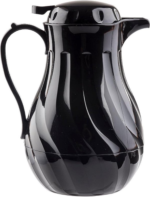 Recipiente isolado para café, chá e água quente, distribuidor de bebidas térmicas de triplo parede Swirl, jarra de serviço comercial de plástico livre de BPA, branco, 40 onças.