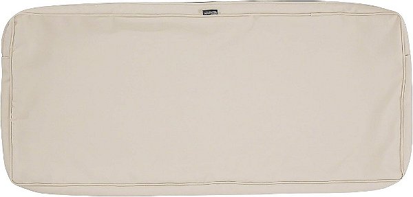 Cobertura deslizante de almofada para banco/settee externo à prova d'água Montlake FadeSafe Classic Accessories, 59 x 18 x 3 polegadas, capa de almofada para balanço de móveis de pátio,