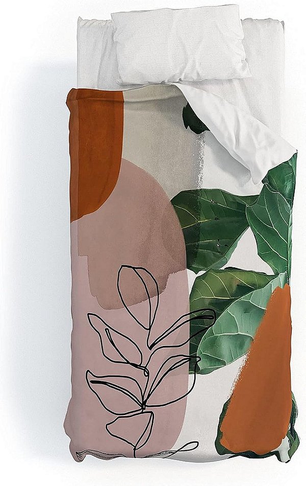 Society6 Edredom de Algodão, Gale Switzer Simpatico V2, Solteiro