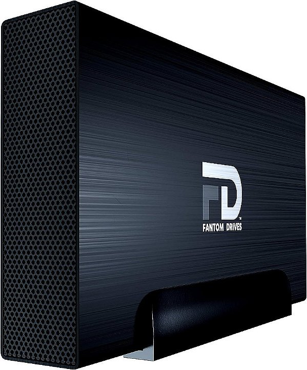 Disco rígido externo Fantom Drives 4TB - Caixa de alumínio USB 3.0/3.1 Gen 1 - Mac, Windows, PS4 e Xbox (GF3B4000U), Preto