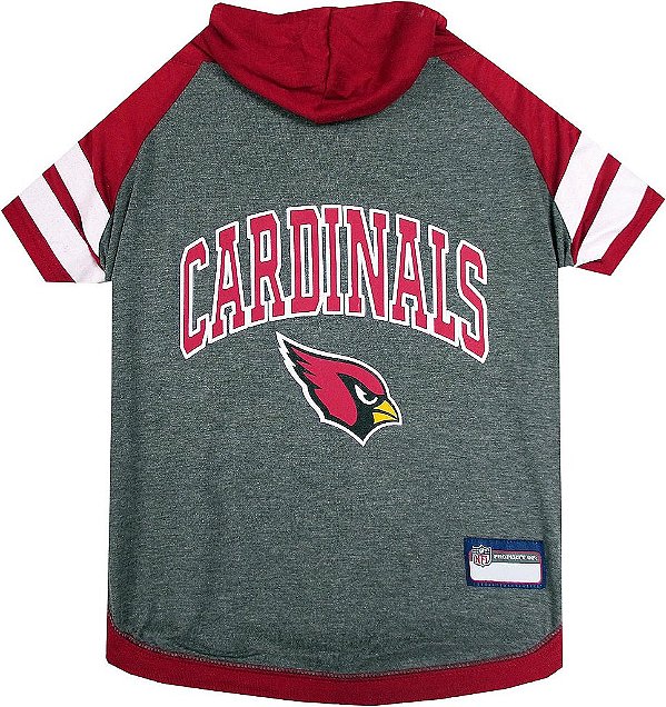Moletom Pets First para Cães e Gatos. Camiseta com capuz licenciada da NFL para Cães, Tamanho Grande. Camiseta com capuz esportiva para animais de estimação. Camiseta esportiva licenciada para